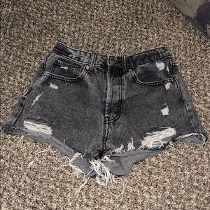 Wild Fable Charcoal Distressed Jean Shorts